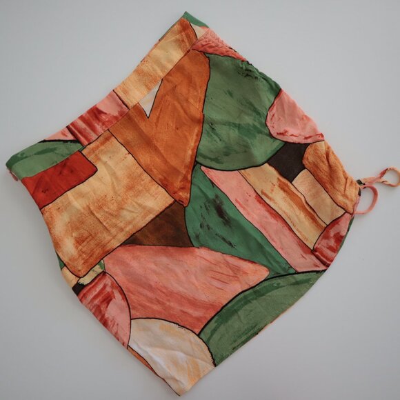 Forever 21 Artsy Geometric Print Mini Skirt | S - Picture 6 of 6